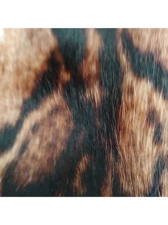 Paolo Masi Italian Leather Calf Hair Animal Print Handbag Mob Wife Loud Luxury - Picture 8 of 16